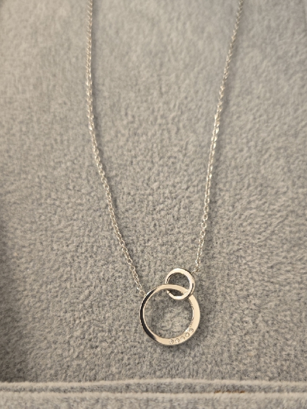 Skagen Stainless Steel Interlocking Circle Pendant Necklace